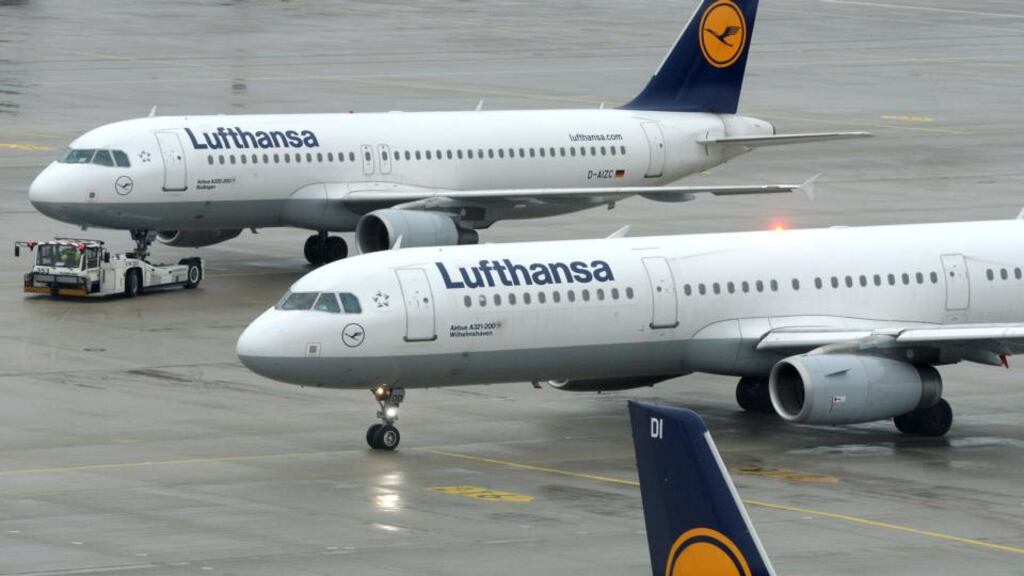 Lufthansa is trying to cut costs and renegotiate labour agreements but its efforts have been resisted by pilots who staged 10 strikes last year. Photograph: Christof Stache/AFP/Getty Images