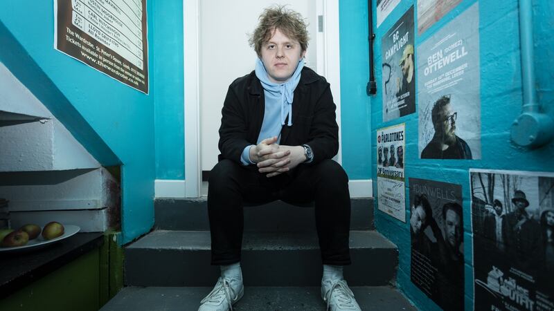 Backstage before his album launch last year in Leeds. Photograph: Andrew Benge/Redferns