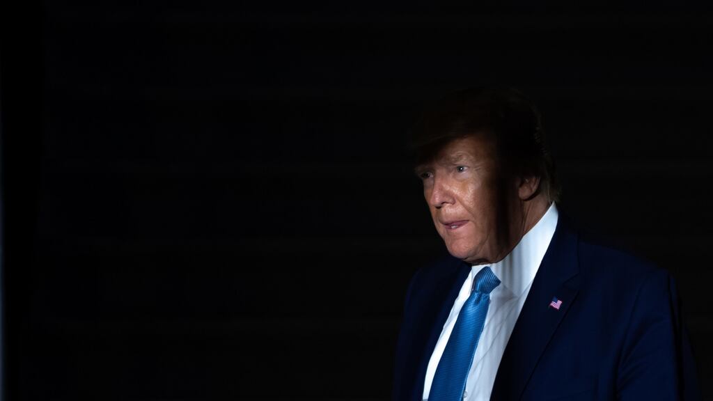 US president Donald Trump: “Thank you to House Republicans for being tough, smart and understanding in detail the greatest Witch Hunt in American History.” Photograph: Saul Loeb/AFP