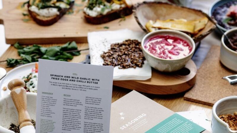 Seasoning, a collection of recipes and illustrations by Laura and Sally Caulwell. Photograph: Al Higgins