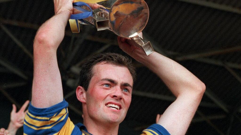 Clare captain Anthony Daly with the trophy after his side’s 1995 Munster final win over Limerick. Photograph: Tom Honan/Inpho