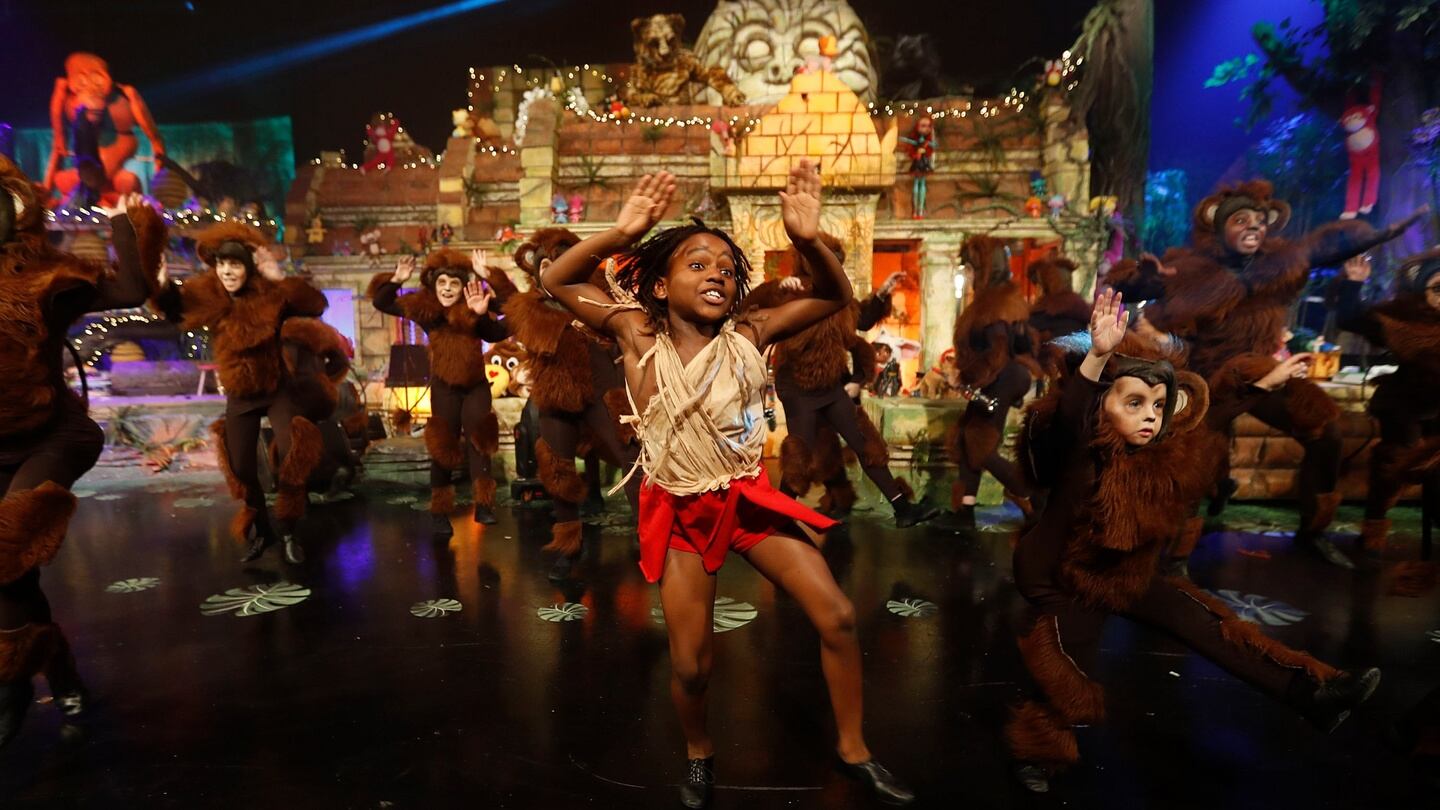 Noah Oglesey (9) from Carlow was Mowgli in the opening sequence of the Jungle Book themed RTÉ The Late Late Toy Show. Photograph: Andres Poveda