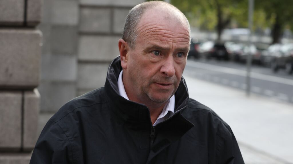 Gravedigger Nicky O’Brien leaving the Four Courts yesterday: he was awarded €50,850 in damages against Wexford Borough Council. Photograph: Collins Courts