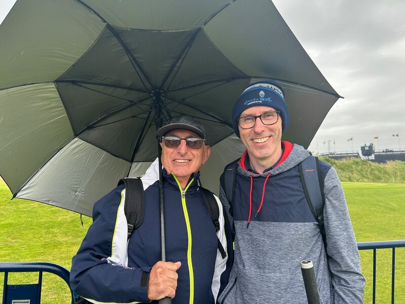Seamus McQuillan and his son Stephen, from Co Monaghan