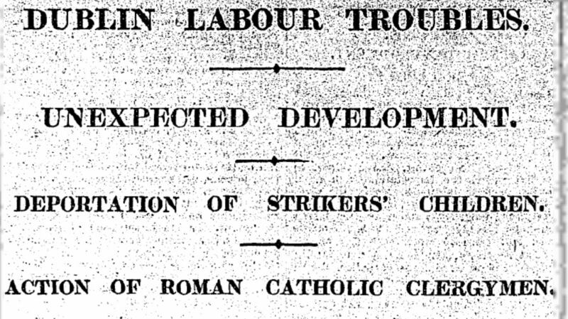 The Irish Times’s headlines on the incident