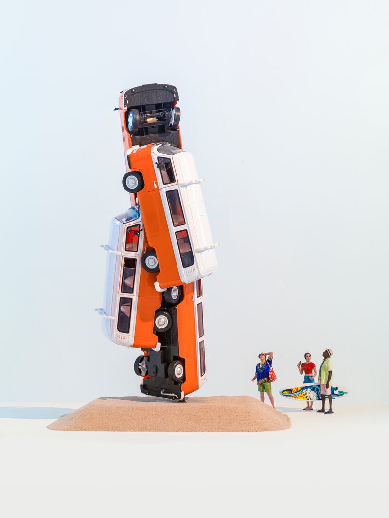 David Mach's maquette for a sculpture. Photograph: Karen Murat