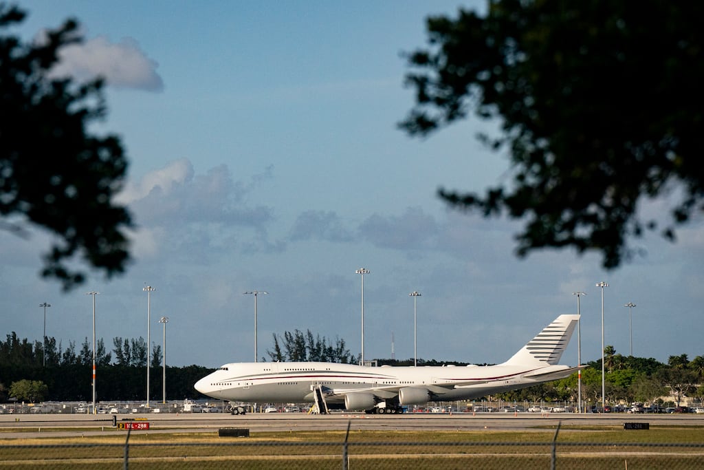 Reports have emerged that Qatar's rulers decided to offload the 747 on Donald Trump after failing to find a buyer. Photograph: Al Drago/The New York Times