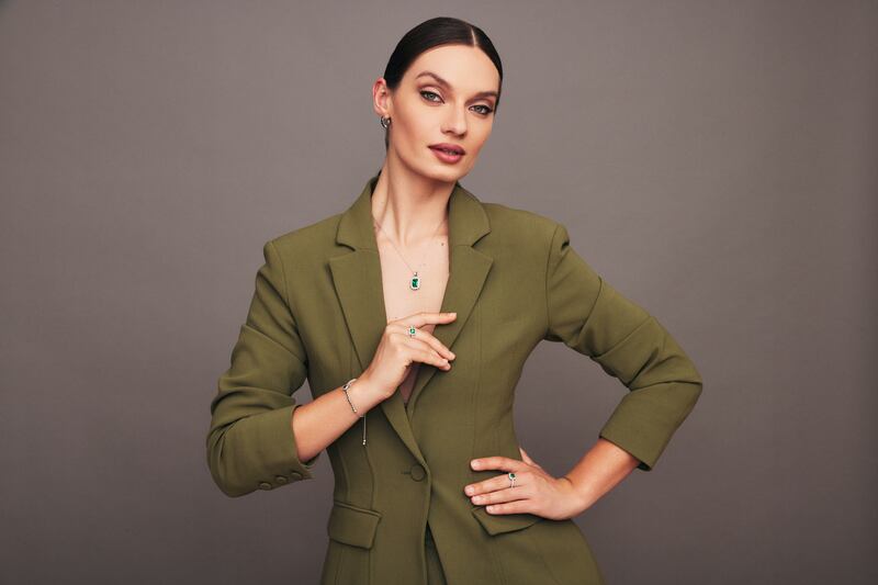 Earrings €29.95, necklace €39.95, bracelet €45, ring €29.95. Suit by &OtherStories, stylist's own