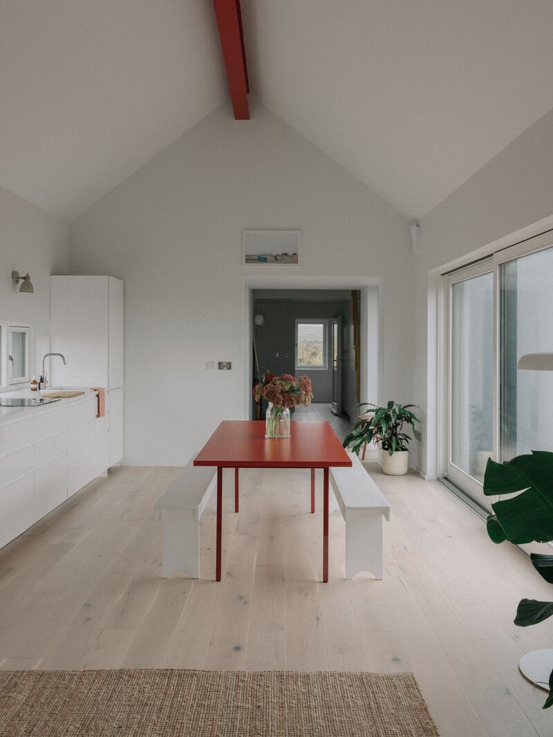Summerage: Kitchen and dining area. Photograph: Shantanu Starick