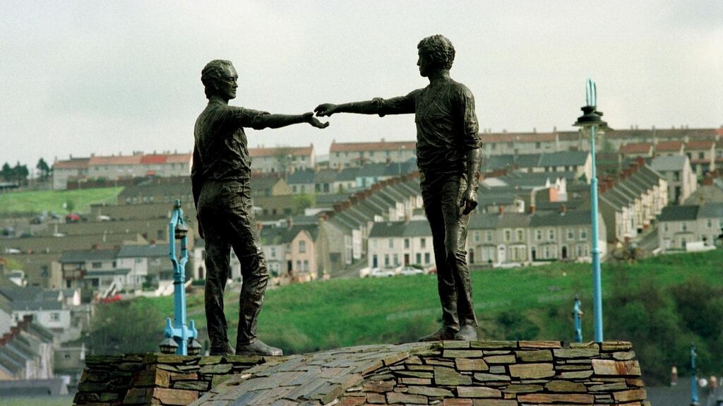 That the economy is central to the elections is a reflection on where Northern Ireland is today compared to when the Good Friday agreement was signed 18 years ago. Photograph: Trevor McBride