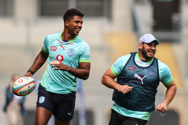 Canan Moodie and Mornay Smith in Croke Park in advance of the URC final. Photograph: Ben Brady/Inpho