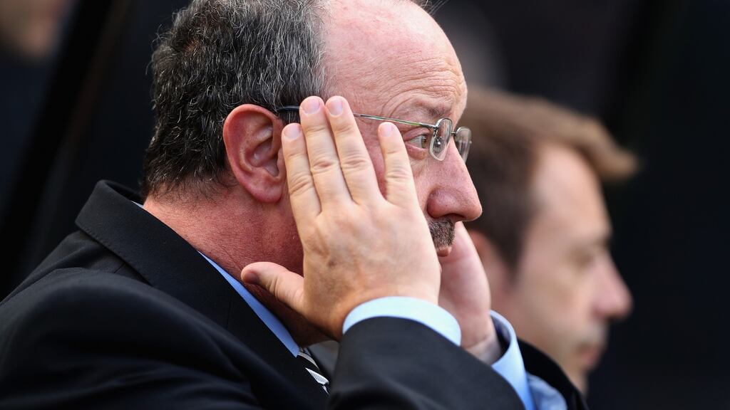 Rafael Benitez endured a frustrating summer transfer window. Photograph: Ian MacNicol/Getty
