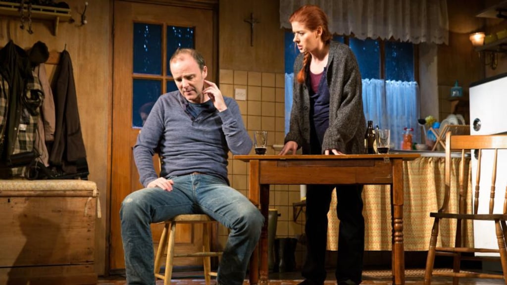 The McDonagh Effect: Brían F O’Byrne and Debra Messing in ‘Outside Mullingar’ at the Samuel J Friedman Theater, New York. Photograph: Sara Krulwich/The New York Times