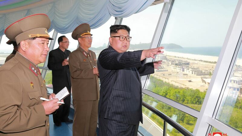 Kim Jong-un regime’s human-rights abuses have included the brutal assassinations of relatives. Photograph: KCNA/via Reuters