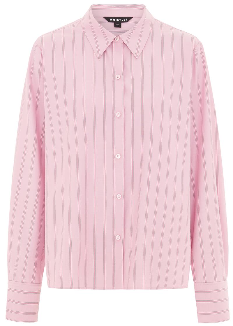 Pink striped shirt, €99 from Whistles