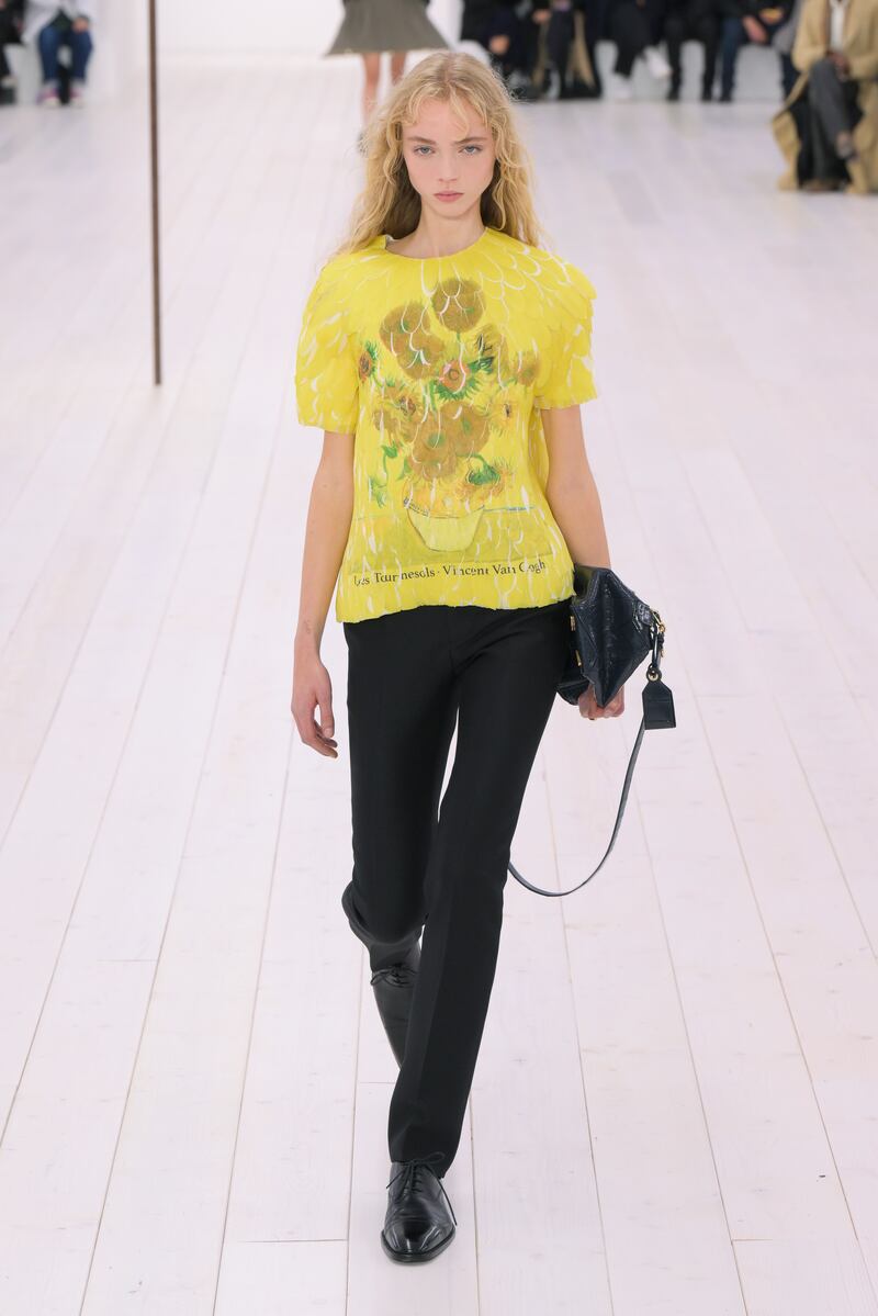 More yellow from Loewe's RTW Spring 2025 show in Paris. Photograph: Giovanni Giannoni/WWD/Getty