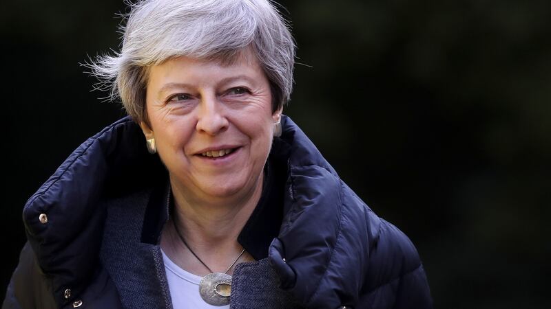 Britain’s prime minister Theresa May: talks with the Labour Party on Brexit resume on Monday. Photograph: Reuters