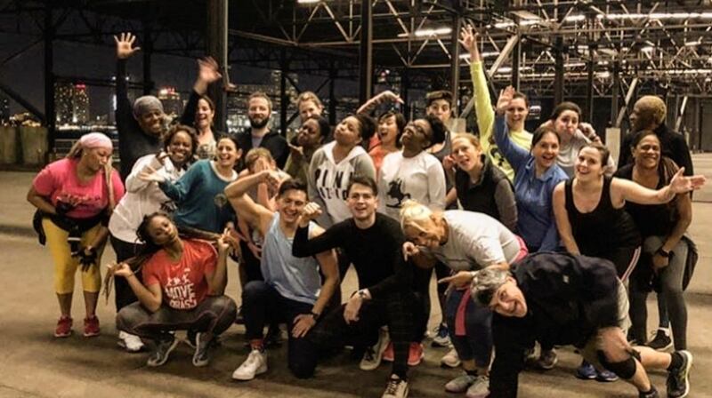 The “Move ya Brass” class, founded by singer Robin Barnes, teaches New Orleans bounce moves in an aerobics format