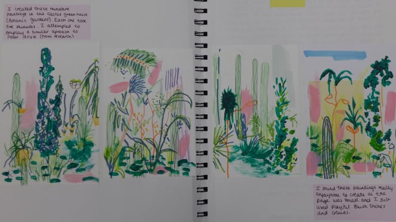 Nature journal: “You are an explorer,” Hannah Martin tells readers whom she hopes to nudge out on to the route to make their own records. “Your mission is to document the world around you as if you had never seen it before”. Photograph: Kaethe Burt-O’Dea