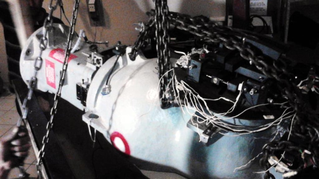 Mexican authorities launched an alert in several states of the country after the robbery of medical equipment (above) that contains radioactive material of low intensity but that is still dangerous if its magnetic head is broken. The states in alert are Queretaro, Estado de Mexico, Veracruz, Tlaxcala, Puebla and the Mexican capital city. Photograph: EPA/Sener