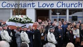 Ian Ogle’s ‘unparalleled bravery’ recalled at Belfast funeral