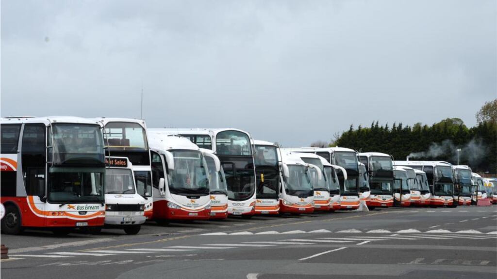 “The service that Bus Éireann’s tapestry of rural routes provides has always been much more than an economic contract to keep remote communities connected to their urban outposts. Even to this day, despite the increased dominance of urbanised values, this meandering facility underpins a cultural quirkiness where cold efficiency is subjugated to friendliness, warmth and a soupçon of chaos.” Photograph: Dara Mac Dónaill