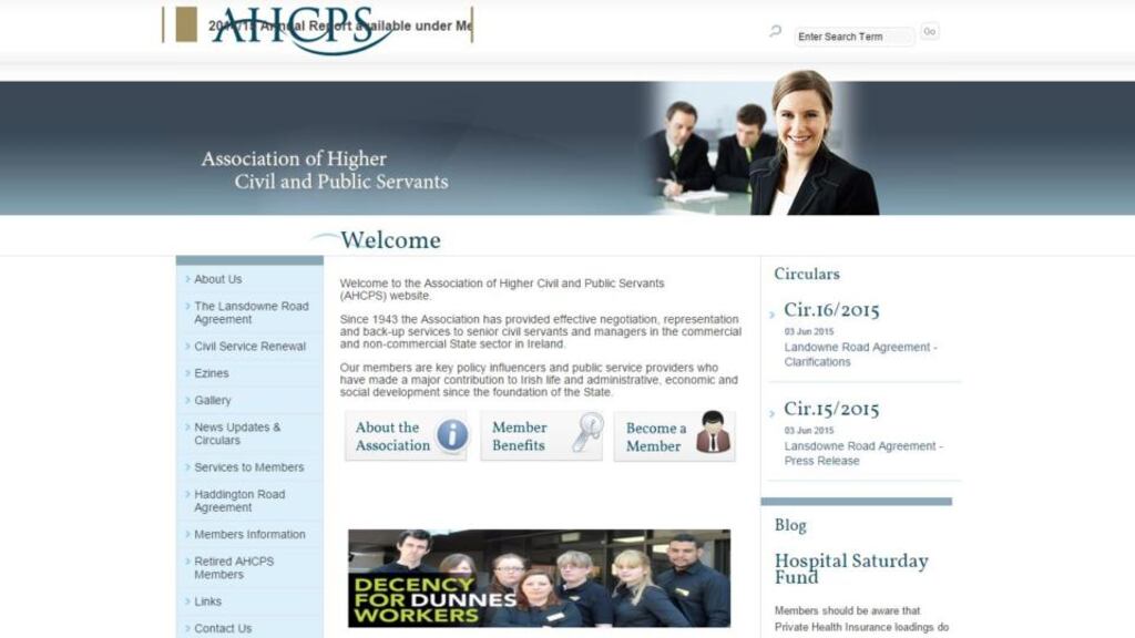 The Association of Higher Civil and Public Servants (AHCPS) described the proposed new Lansdowne Road agreement as “deeply disappointing”.