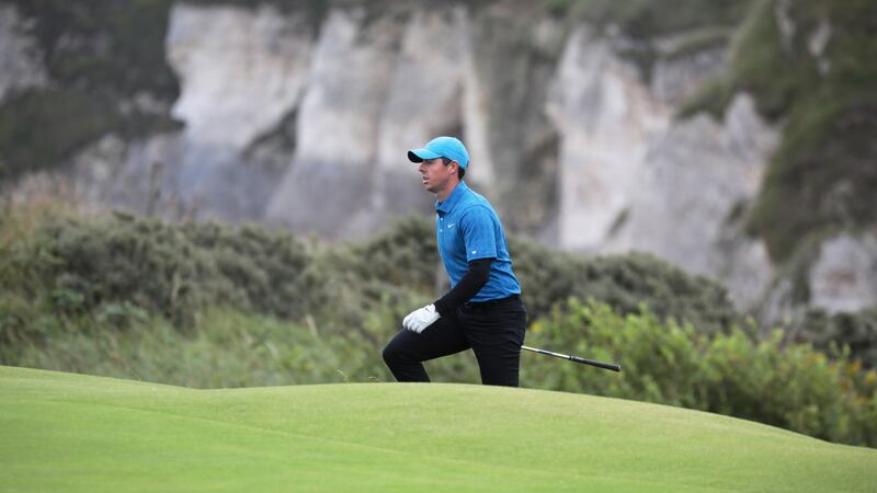 Rory McIlroy on day one at Royal Portrush on July 18th, 2019. Photograph: EPA