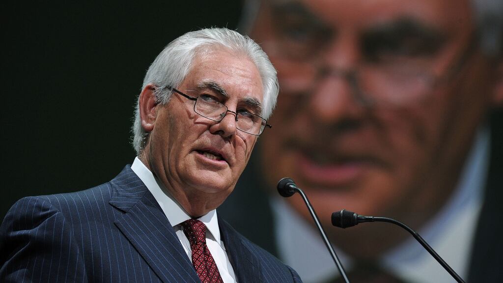 Rex Tillerson at the World Gas Conference in Paris last year. Photograph: Eric Piermont/AFP/Getty