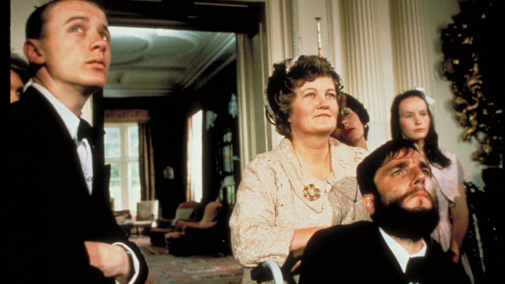 Brenda Fricker with Daniel Day-Lewis (right) in the 1989 film My Left Foot