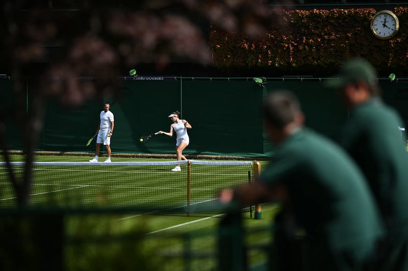 Venues such as Wimbledon have struggled to accommodate the numbers working for players. Photograph: Ben Stansall/AFP via Getty Images
