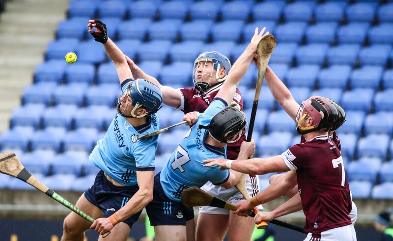 Action from the game between Dublin and Westmeath in the Allianz Hurling League Division 1B at Parnell Park, Dublin. Photograph: Nick Elliott/Inpho