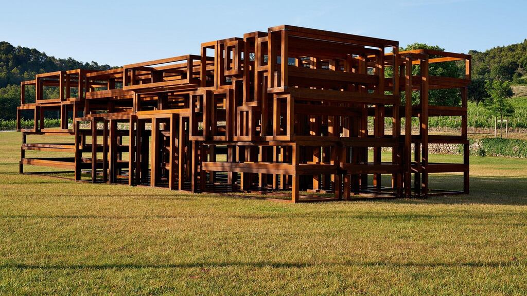 Boxes Full of Air, 2015, made with corten steel, by Sean Scully. Photograph: Courtesy Sean Scully