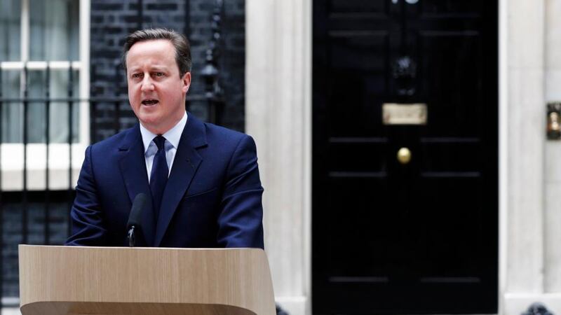 Britain’s Prime Minister David Cameron asked voters to consider the economic and security risks of leaving the EU. Photograph: Stefan Wermuth/Reuters