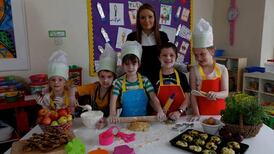 Healthy and happy children are involved in what they eat