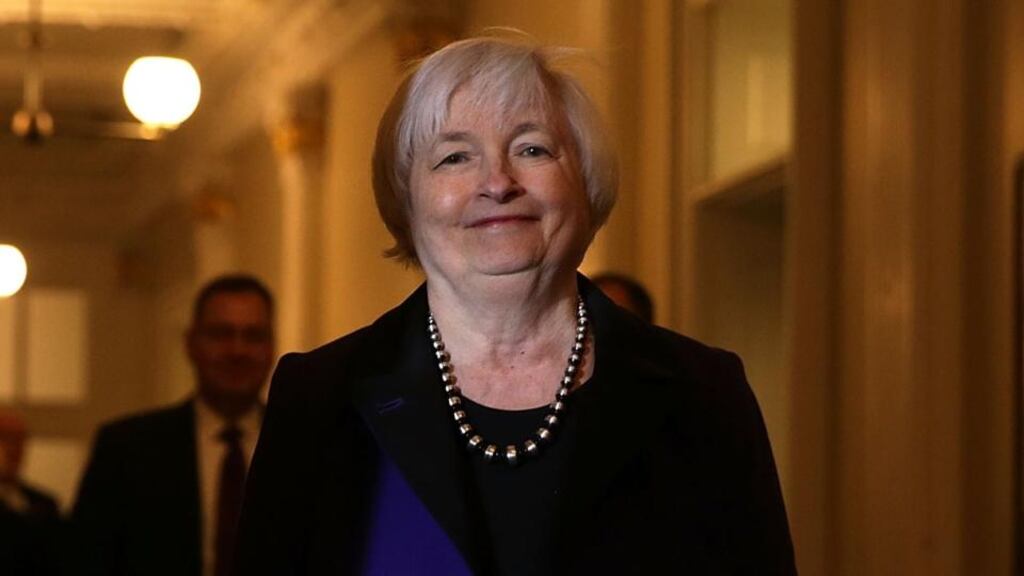 Federal Reserve chair Janet Yellen gave a generally upbeat assessment of the US economy. Photograph: Getty