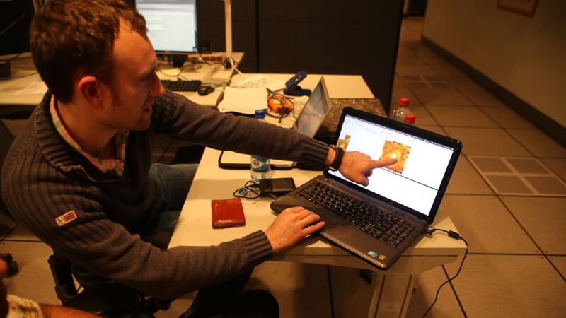 Astronomer David Wilman, who is researching galaxy formations