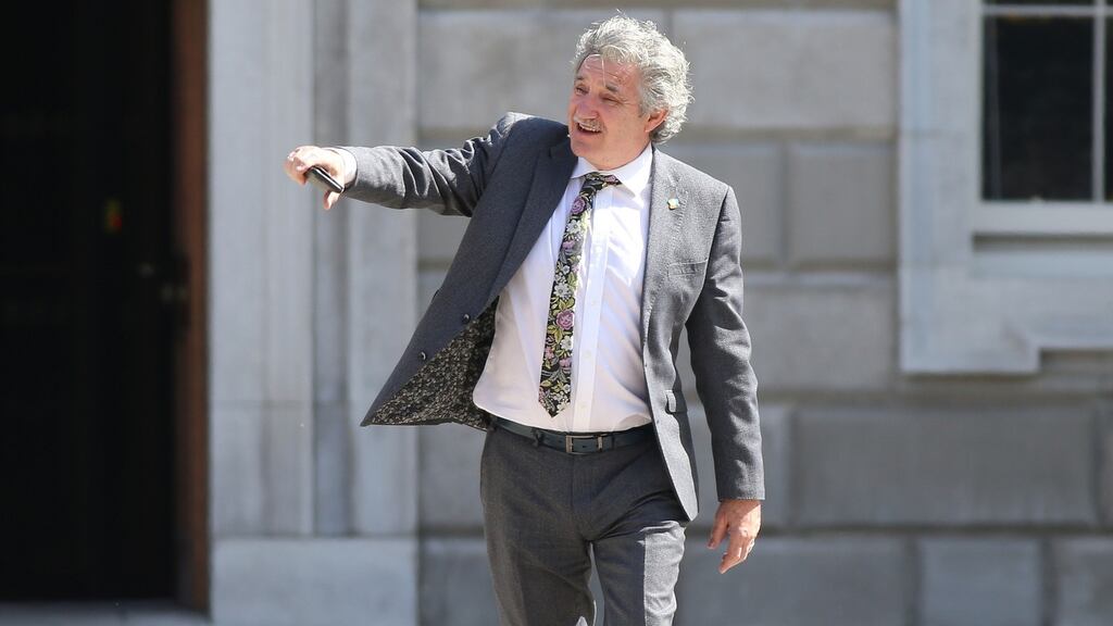 John Halligan cheered the incarcerated unfortunates in Leinster House on the hottest day of the year with radio comments about political collegiality and government formation. Photograph: Nick Bradshaw