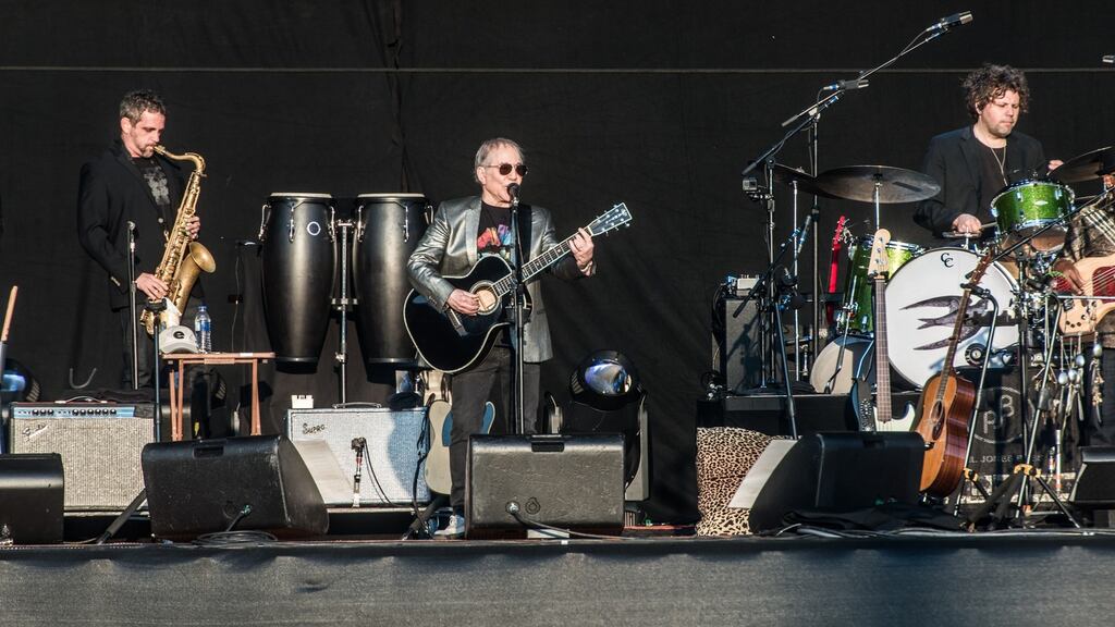 Singer-songwriter Paul Simon at the  RDS in Dublin: As always   he was  accompanied by a brilliant band of world-class musicians. Photograph: James Forde