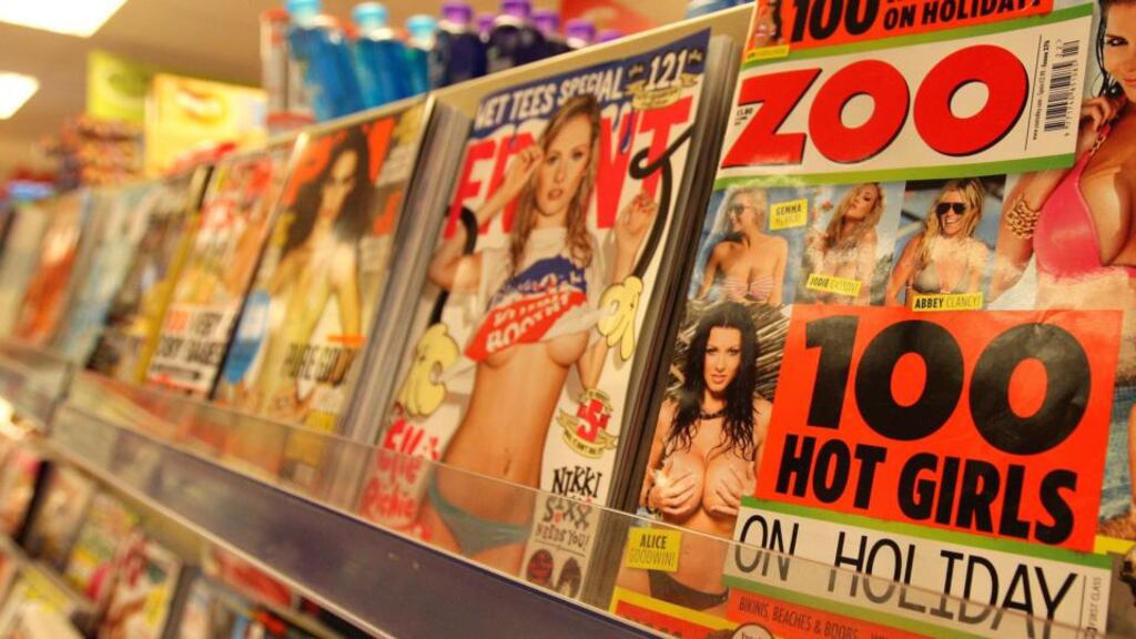 UK campaigners say retailers who stock magazines with near-naked images on their covers could face legal action. Photograph: Dave Thompson/PA