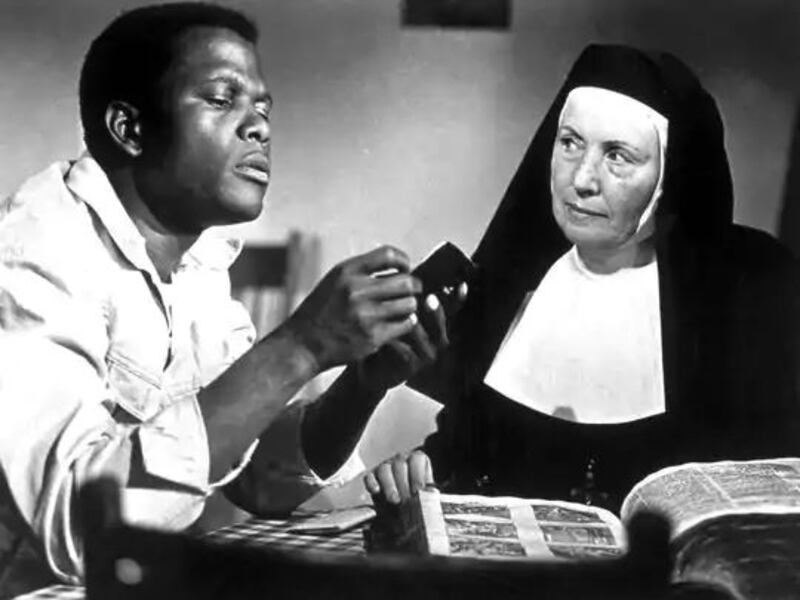 Sidney Poitier in a scene from the 1963 film Lilies of the Field