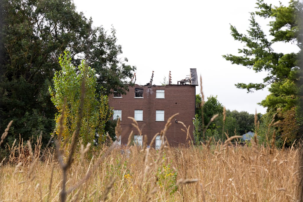 The former Augustinian building in Ballyboden in Dublin which was destroyed by fire. Photograph: Sam Boal/Collins Photos
.