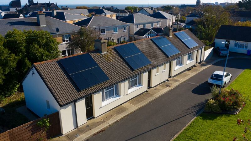 Retrofitted houses at College View, Wexford town. Photograph: Patrick Browne for passivehouseplus.ie