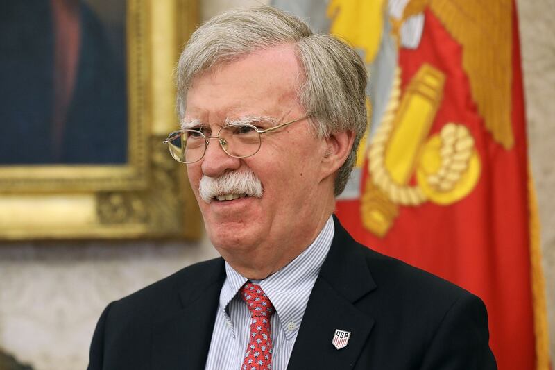 Confirmation of the closure emerged minutes before national security adviser John Bolton delivered a blistering denunciation of the International Criminal Court in a speech in Washington. Photograph: Getty Images