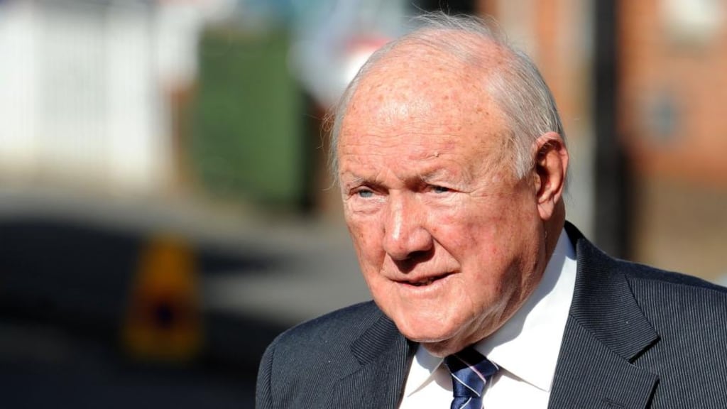 British broadcaster Stuart Hall has pleaded guilty at Preston Crown Court to indecently assaulting 13 girls aged from nine to 17. Photograph: Martin Rickett/PA Wire
