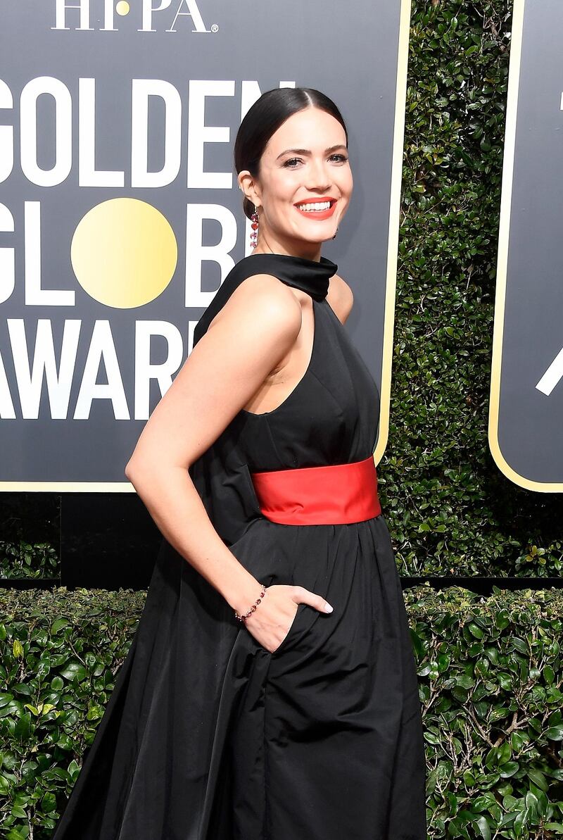 Mandy Moore at the 75th Annual Golden Globe Awards. Photograph: Frederick M Brown/Getty Images