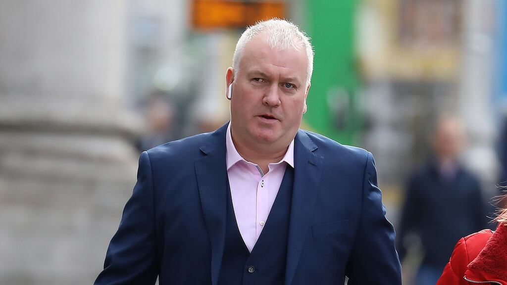 Liam O’Sullivan, son of the late Brendan O’Sullivan, at the High Court. Photograph: Collins Courts