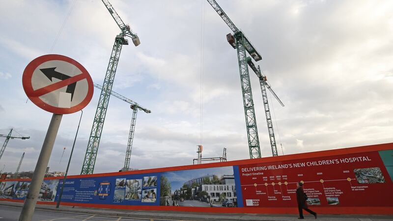 The site of the National Children’s Hospital viewed from the South Circular Road, Dublin. Photograph: Nick Bradshaw