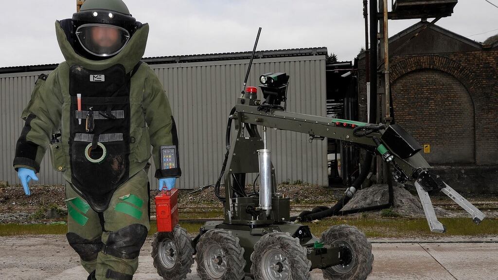The Army’s Explosive Ordnance Disposal (EOD) team was called to Springdale Road, in the Edenmore housing estate, to inspect a device on Sunday evening. File photograph