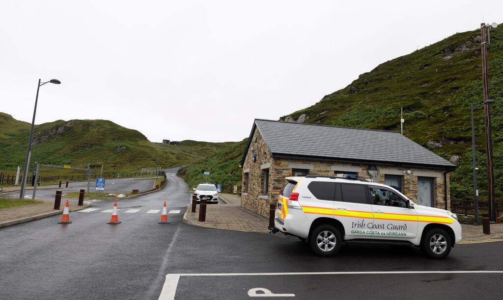 Gardaí and the Irish Coast Guard carrying out a search on Sliabh Liag on June 27th for a missing person, whose body was last Monday found in the sea. Photograph: Joe Dunne